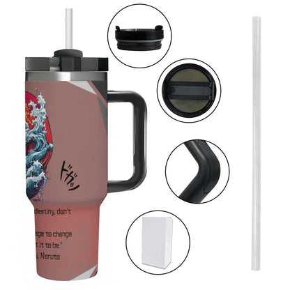 40oz Tumbler with Handle and Straw (Made in USA)