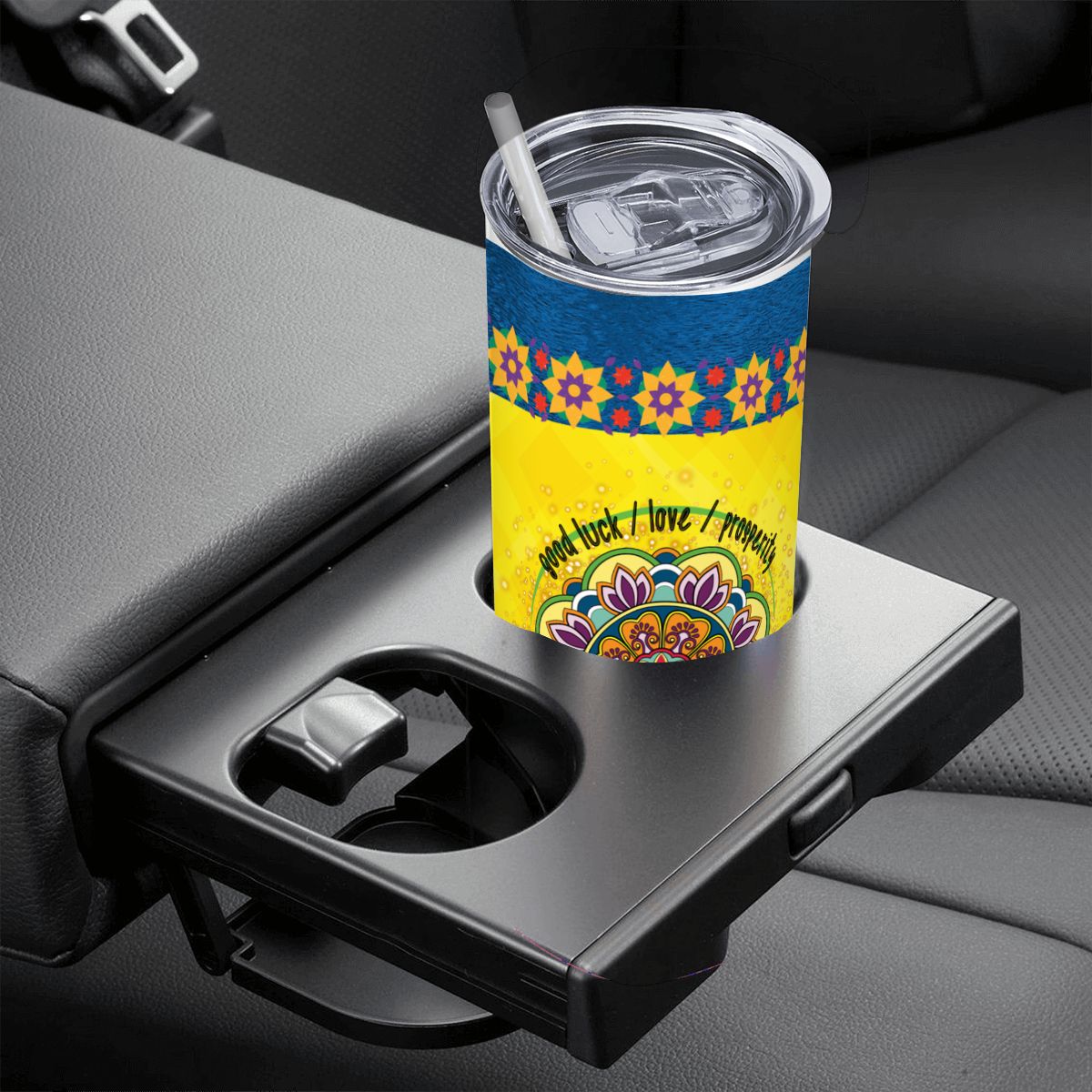 20oz Straight Stainless Steel Tumbler with Straw