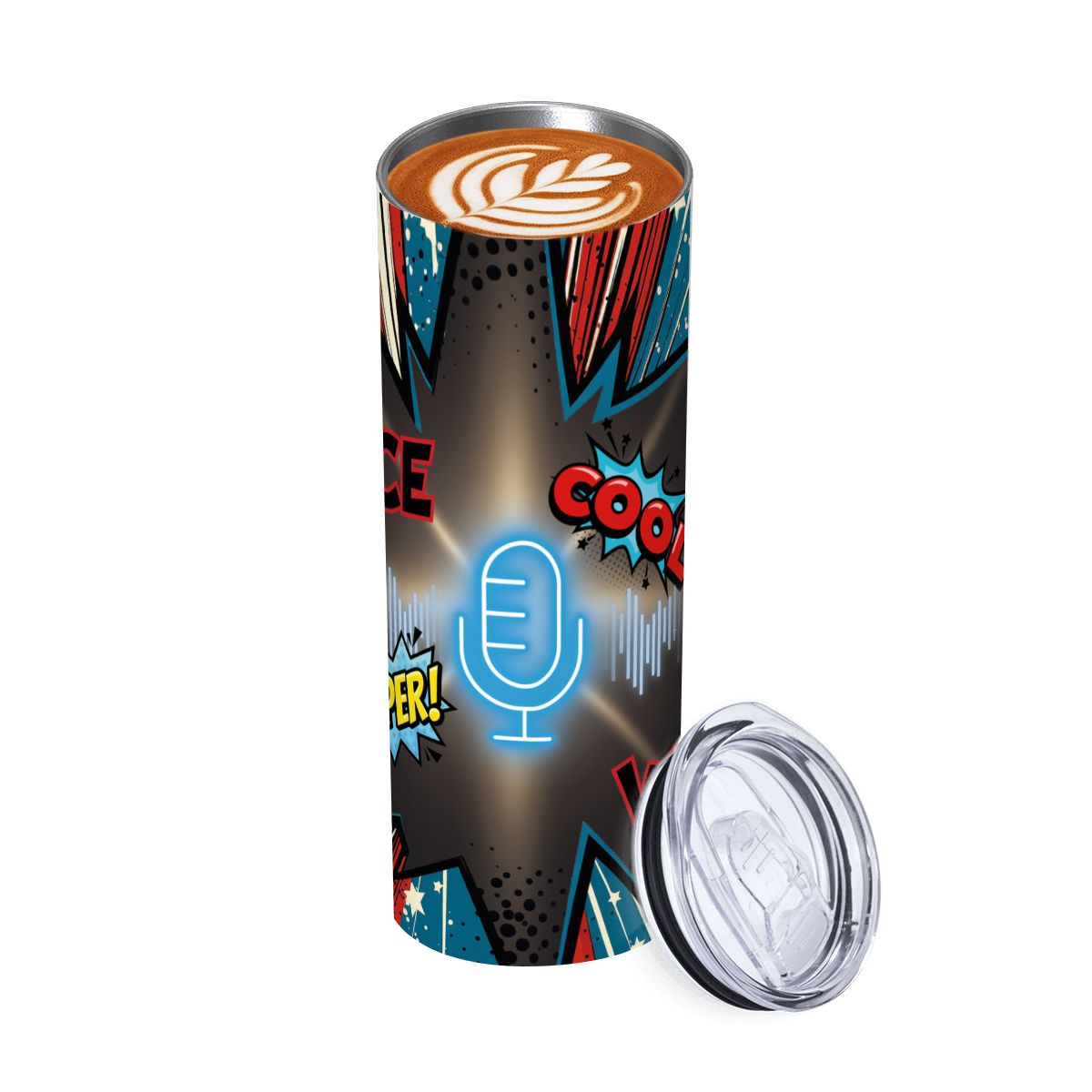 20oz Straight Stainless Steel Tumbler with Straw（Made in USA)