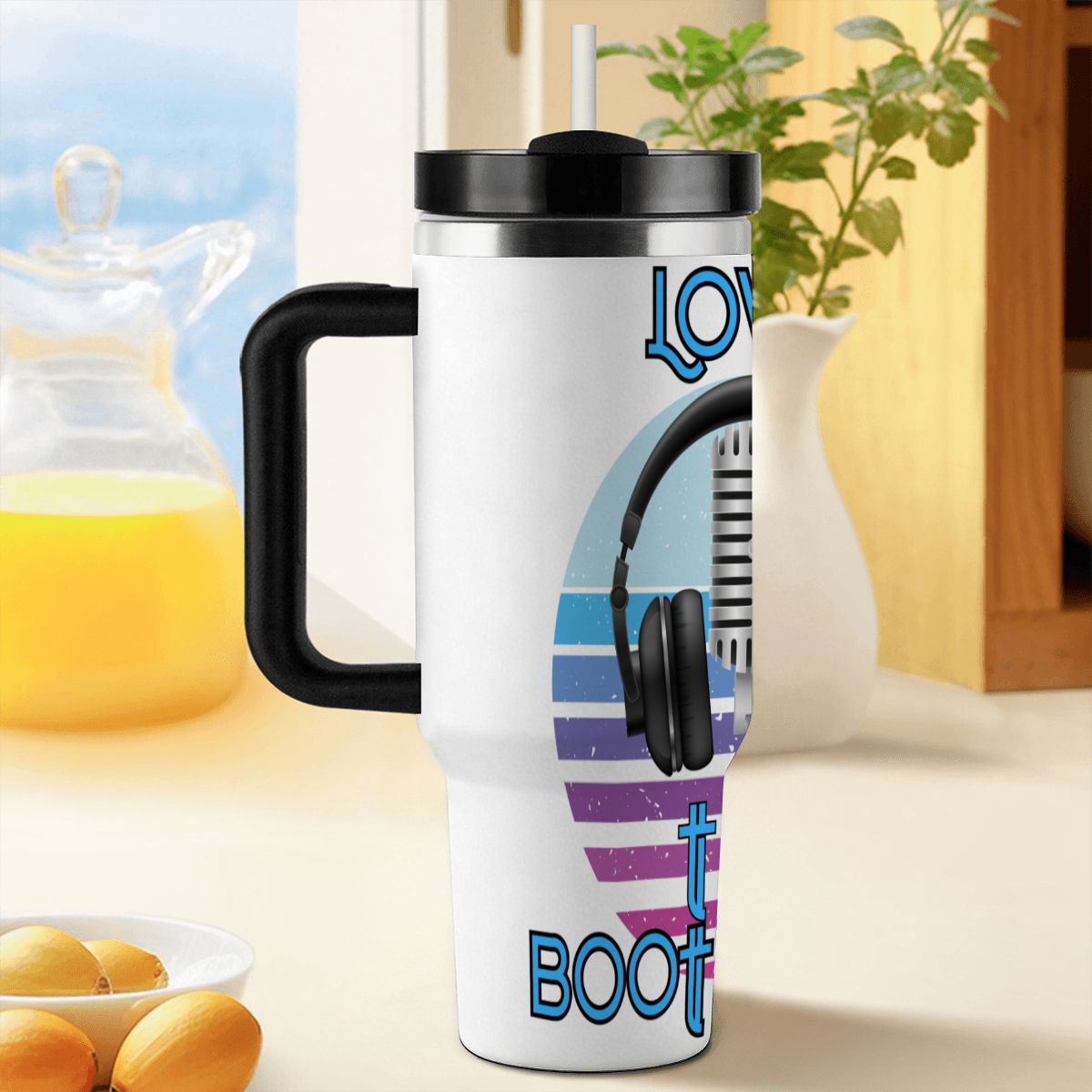 40oz Tumbler with Handle and Straw (Made in USA)