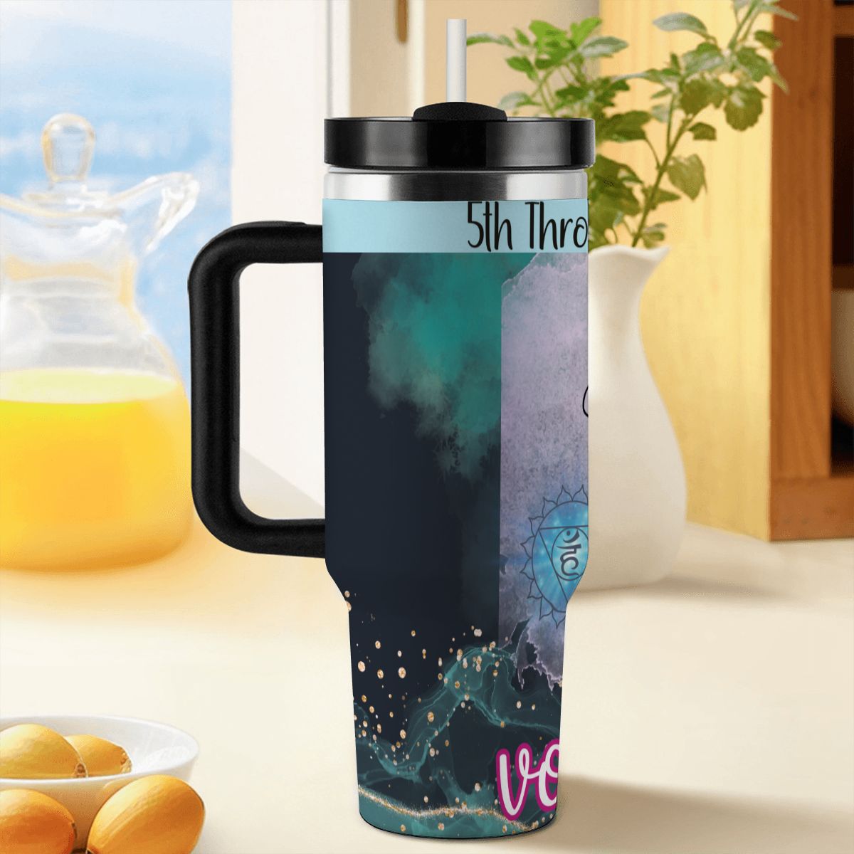 40oz Tumbler with Handle and Straw (Made in USA)