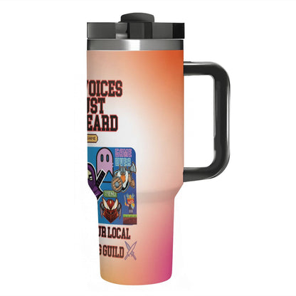 40oz Tumbler with Handle and Straw (Made in USA)