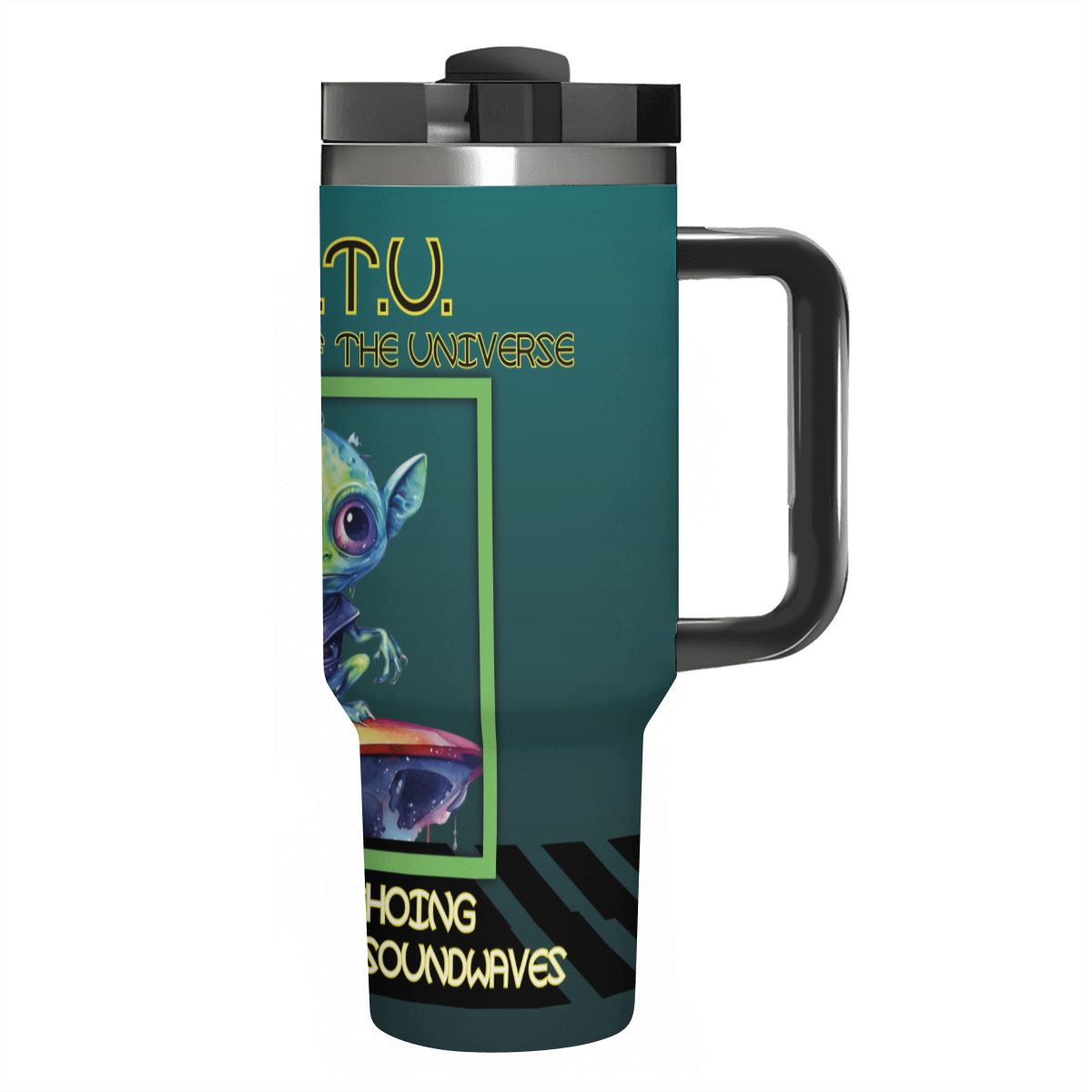 40oz Tumbler with Handle and Straw (Made in USA)