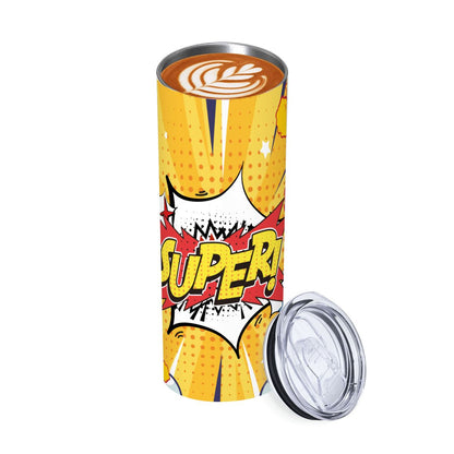 20oz Straight Stainless Steel Tumbler with Straw（Made in USA)