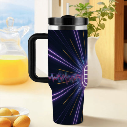 40oz Tumbler with Handle and Straw (Made in USA)