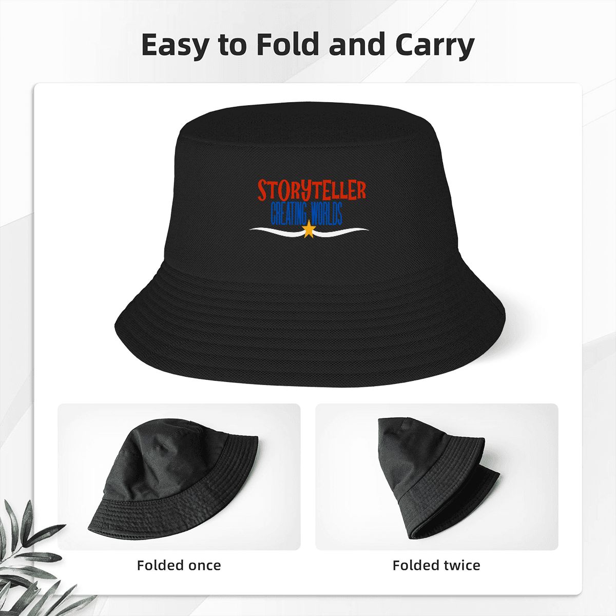Storyteller:  Classic Adult Double Layer Bucket Hat