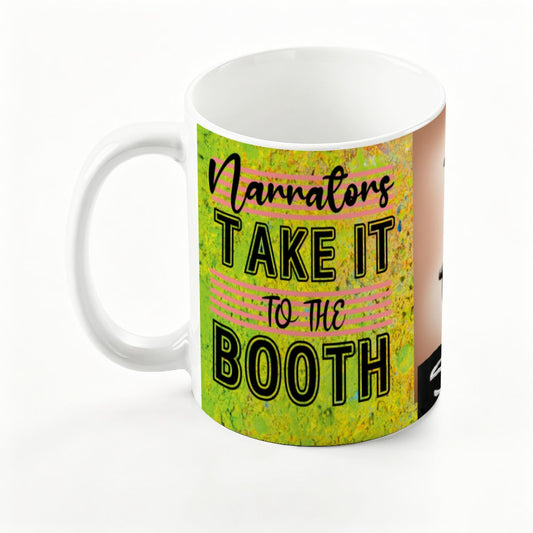 Narrators Take It To The Booth: Large Colorful Mug (15oz)