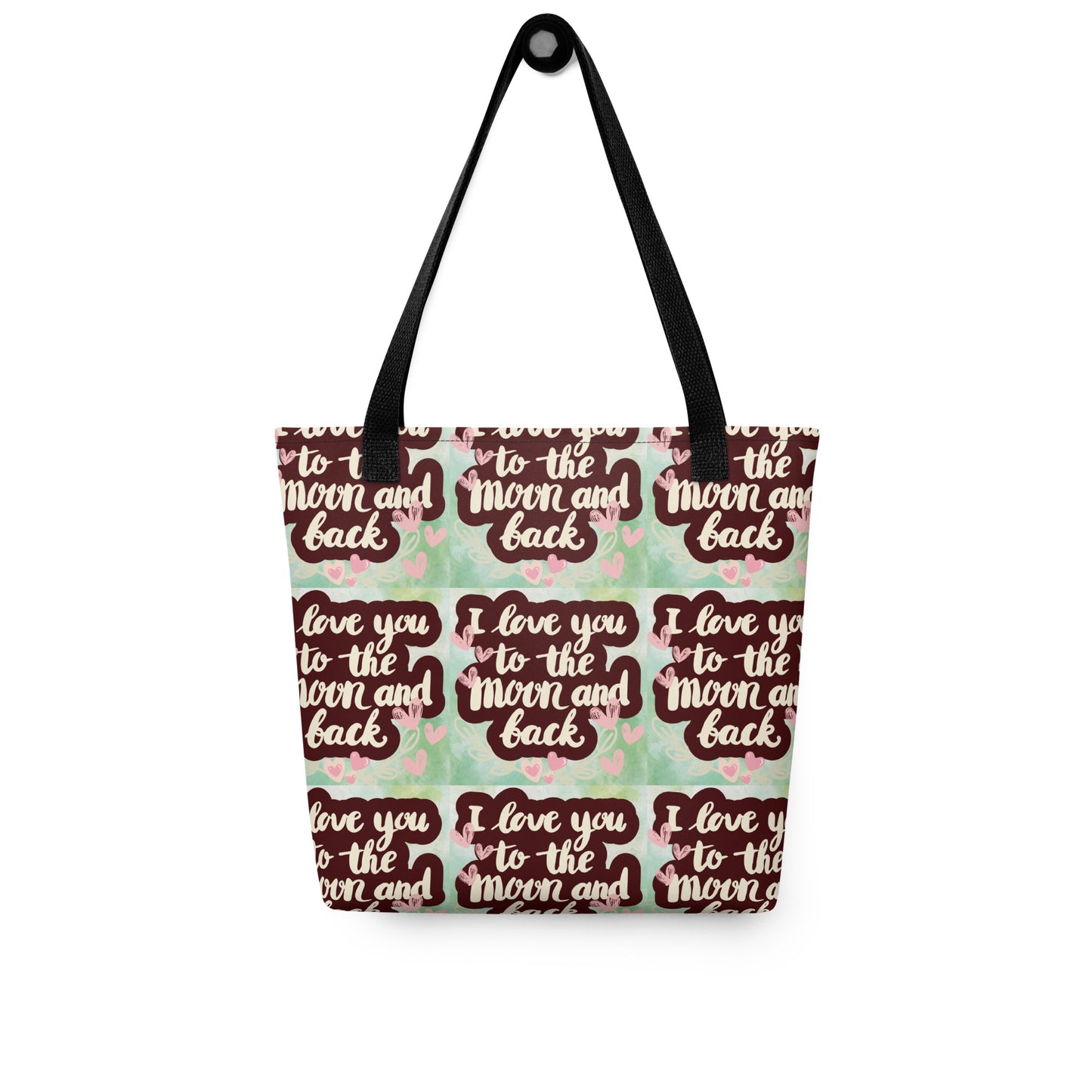 To The Moon and Back: Motivational Quote: Personal Carry All Tote Bag