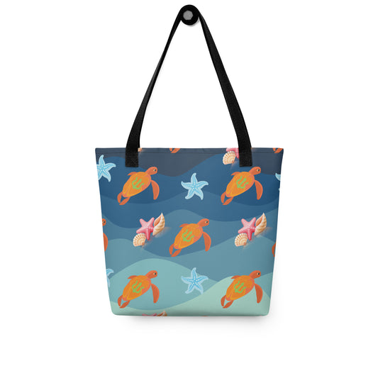 Under the Sea: Turtles: Personal Carry All Tote Bag