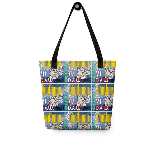 Geeky Boothman: D.A.W. Audio Editor Voice Over Narrator: Personal Carry All Tote Bag