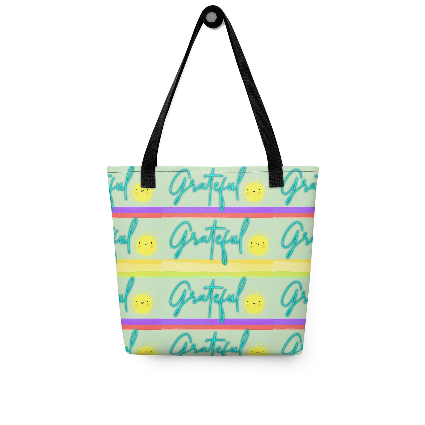 Grateful: Motivational Quote: Personal Carry All Tote Bag