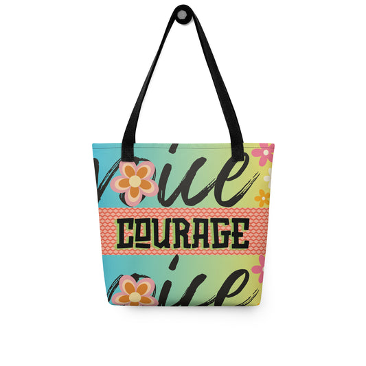 Voice Courage: Voice Over Audiobook Narrator: Personal Carry All Tote Bag