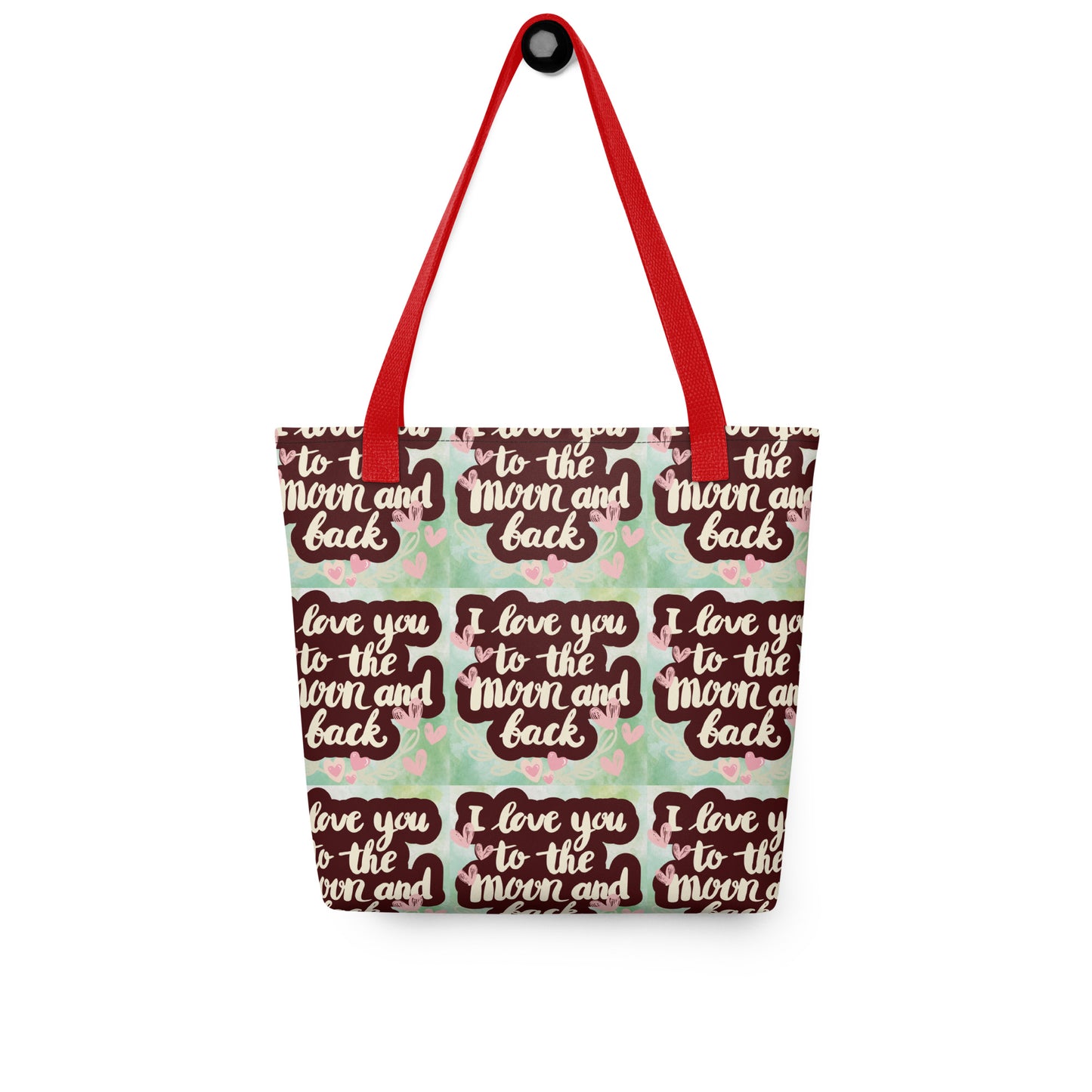 To The Moon and Back: Motivational Quote: Personal Carry All Tote Bag