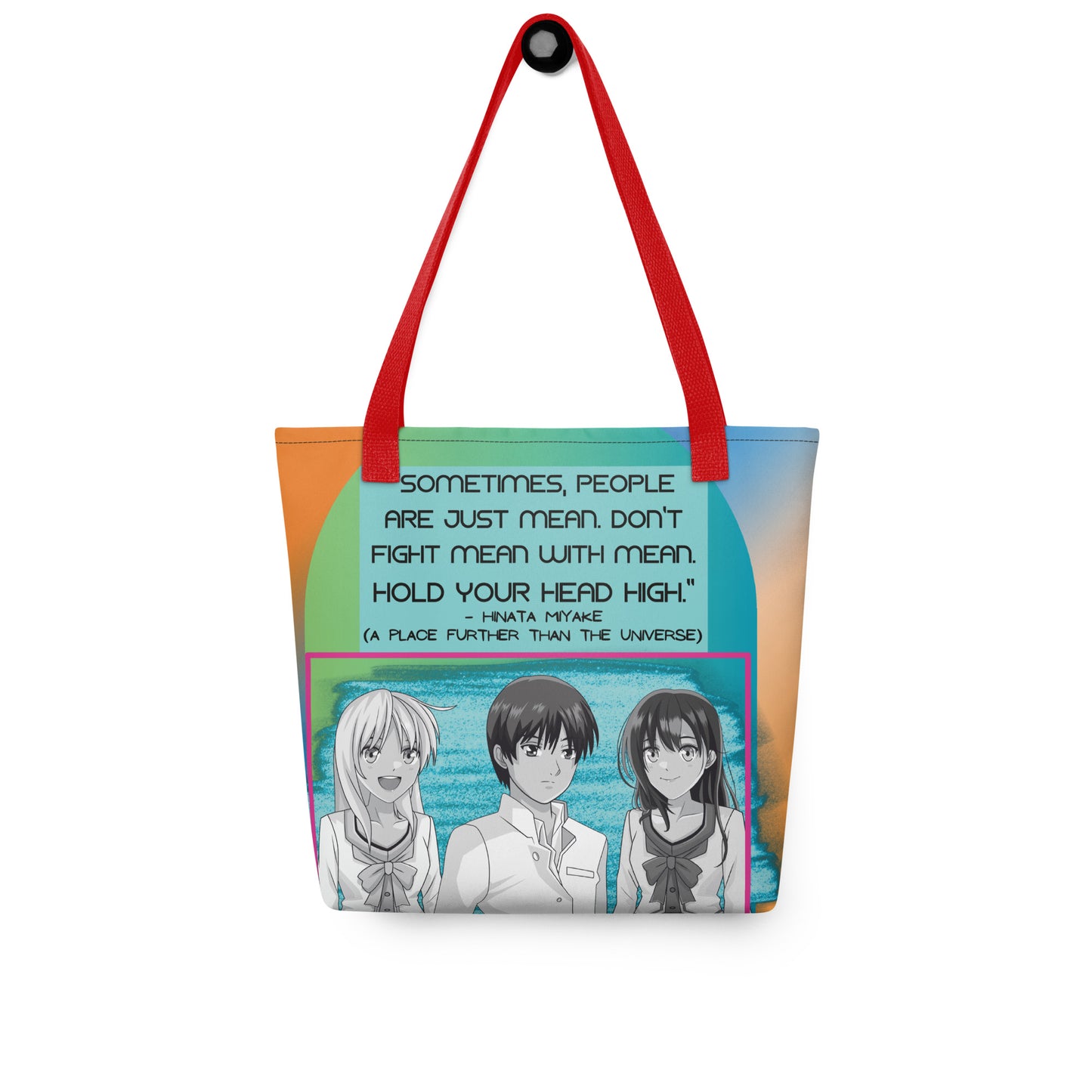 Anime: Motivational Quote: Personal Carry All Tote Bag