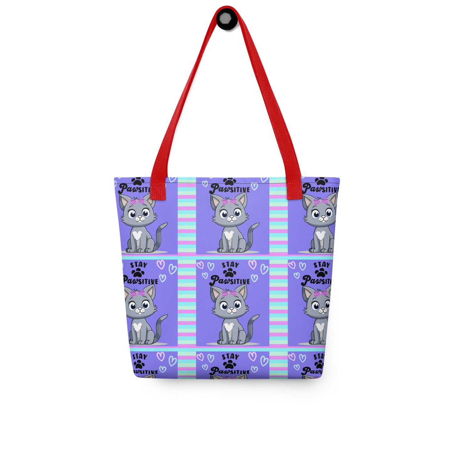 Kitty Stay Pawsitive: Personal Carry All Tote Bag