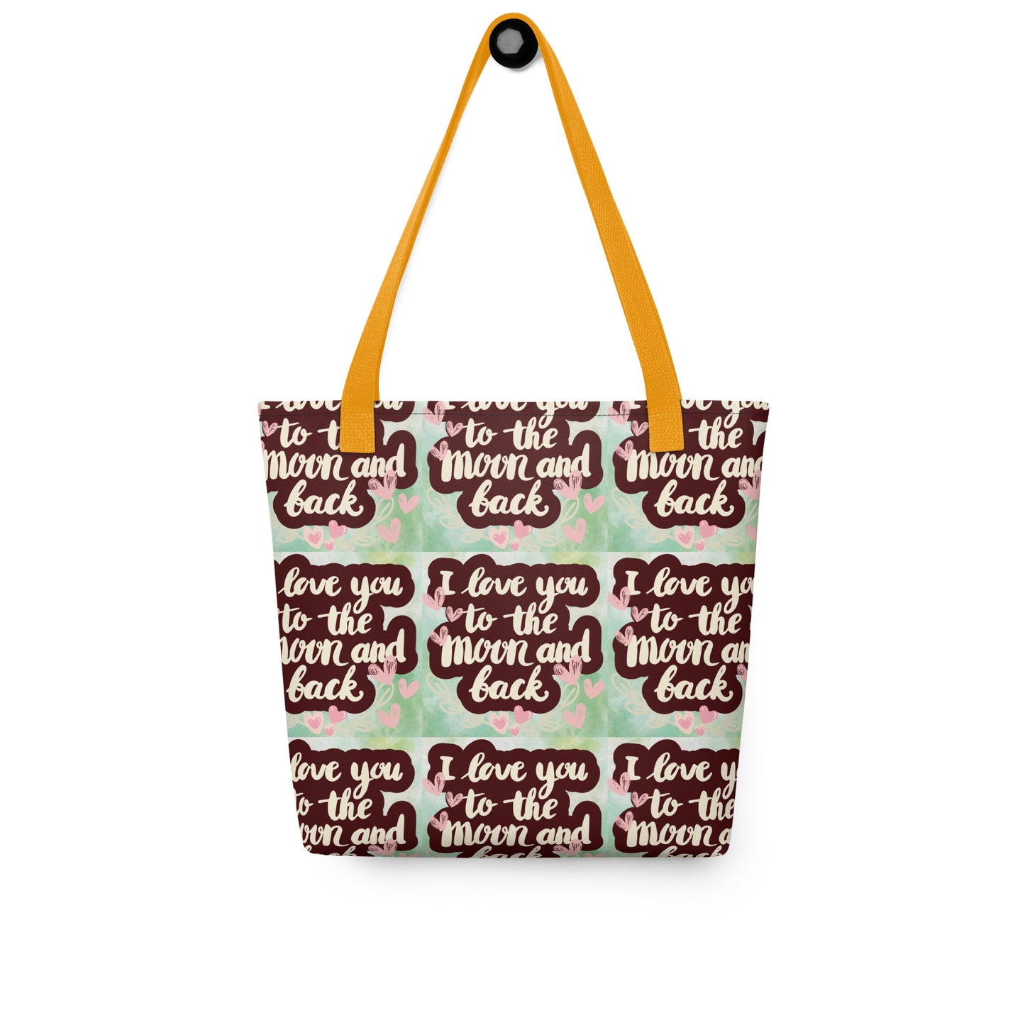 To The Moon and Back: Motivational Quote: Personal Carry All Tote Bag