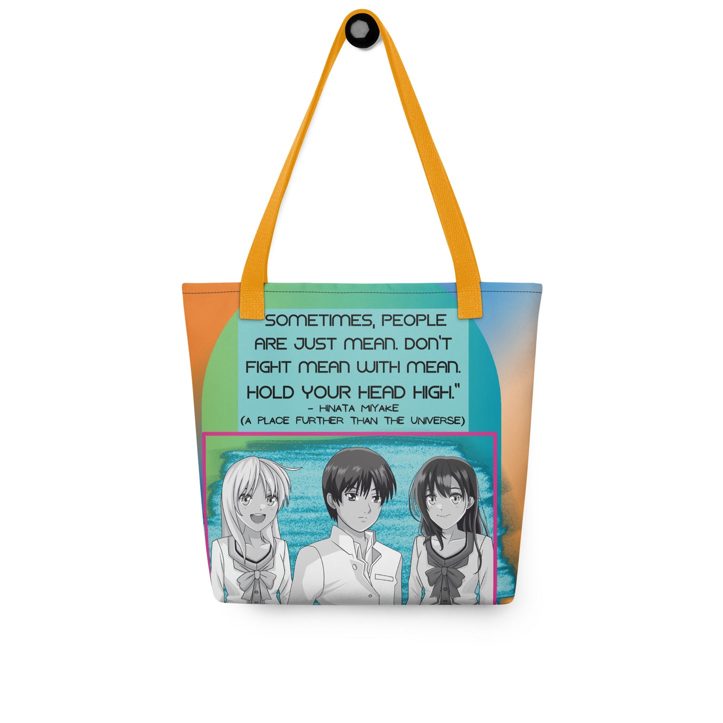 Anime: Motivational Quote: Personal Carry All Tote Bag