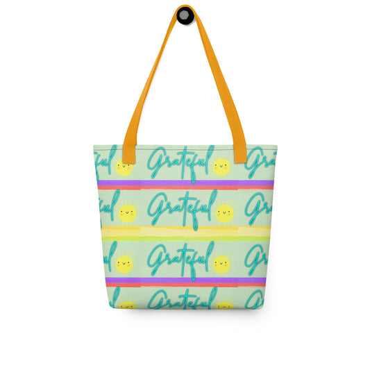 Grateful: Motivational Quote: Personal Carry All Tote Bag