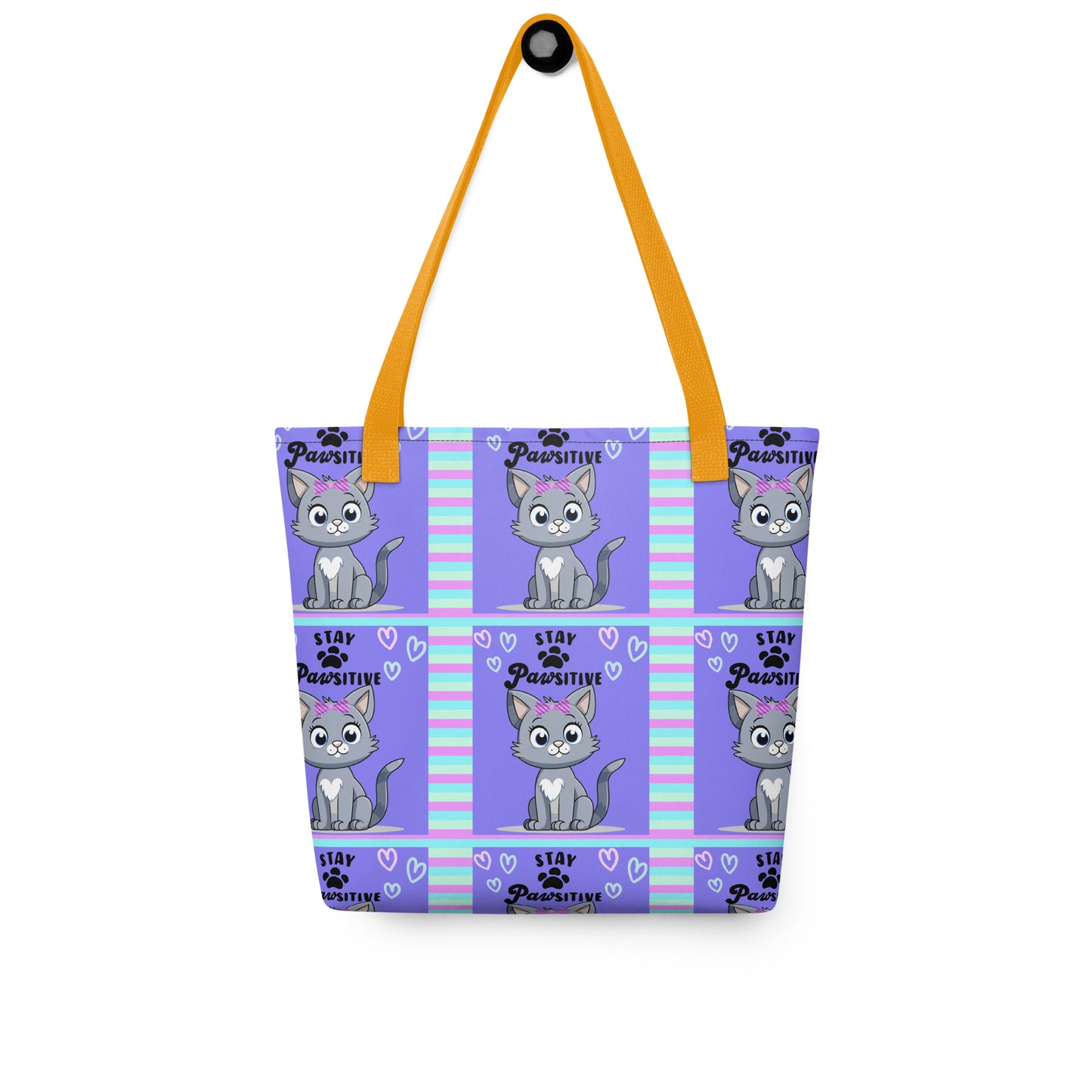 Kitty Stay Pawsitive: Personal Carry All Tote Bag