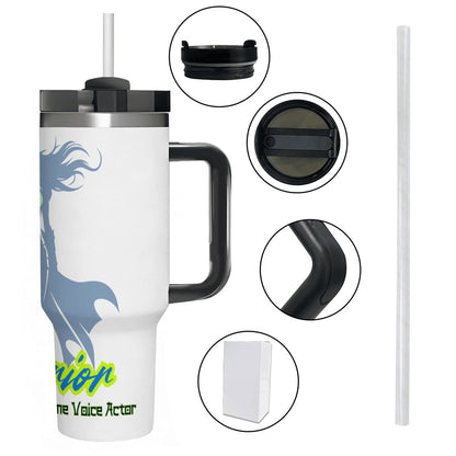 40oz Tumbler with Handle and Straw (Made in USA)