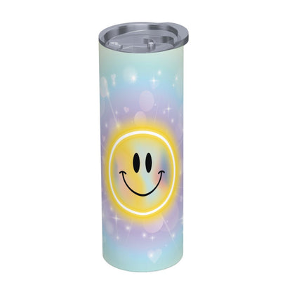 20oz Straight Stainless Steel Tumbler with Straw