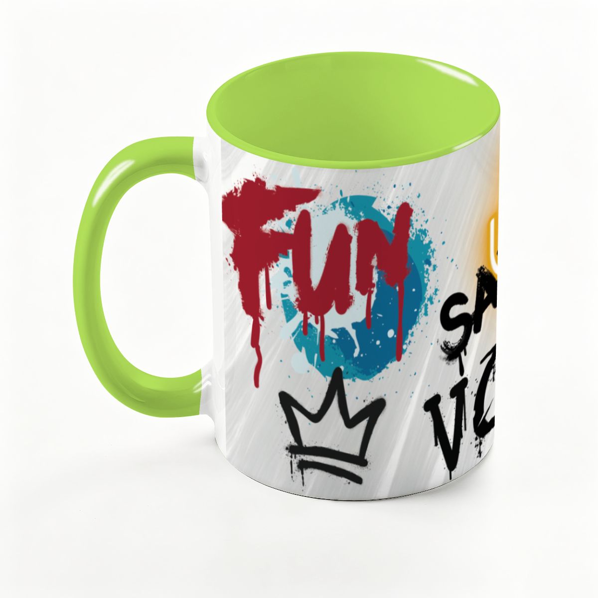 Large Colorful Mug (15oz) (Made in USA)