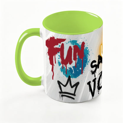Large Colorful Mug (15oz) (Made in USA)
