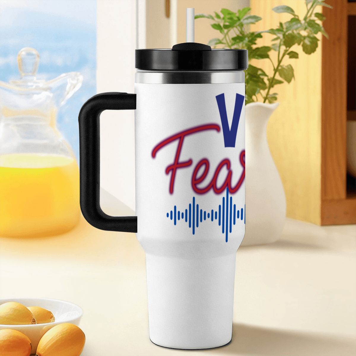 VO FEARLESS: 40oz Tumbler with Handle and Straw