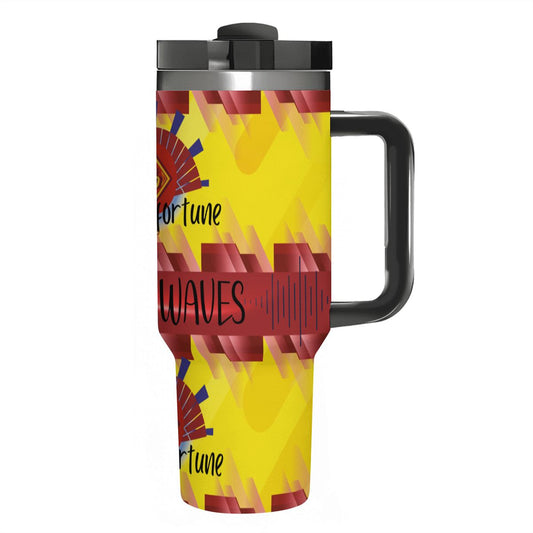 SOUNDWAVES: GOOD FORTUNE: 40oz Tumbler with Handle and Straw