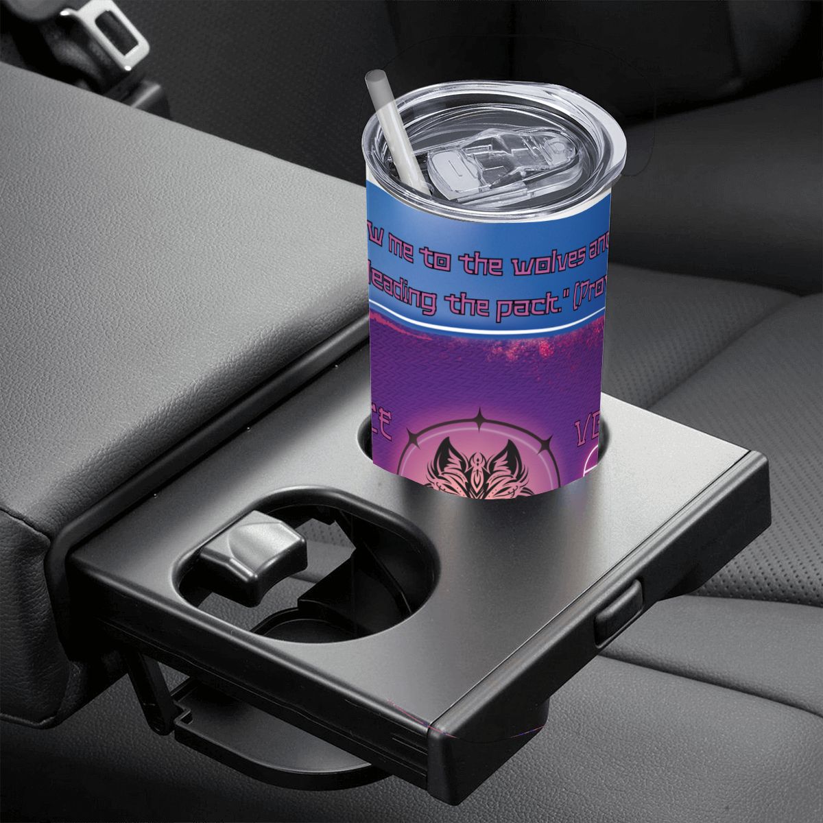 20oz Straight Stainless Steel Tumbler with Straw