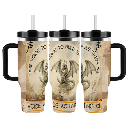 40oz Tumbler with Handle and Straw (Made in USA)