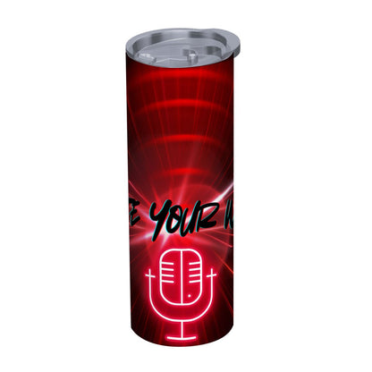 Stay Hydrated In STYLE: 20oz Straight Stainless Steel Tumbler with Straw