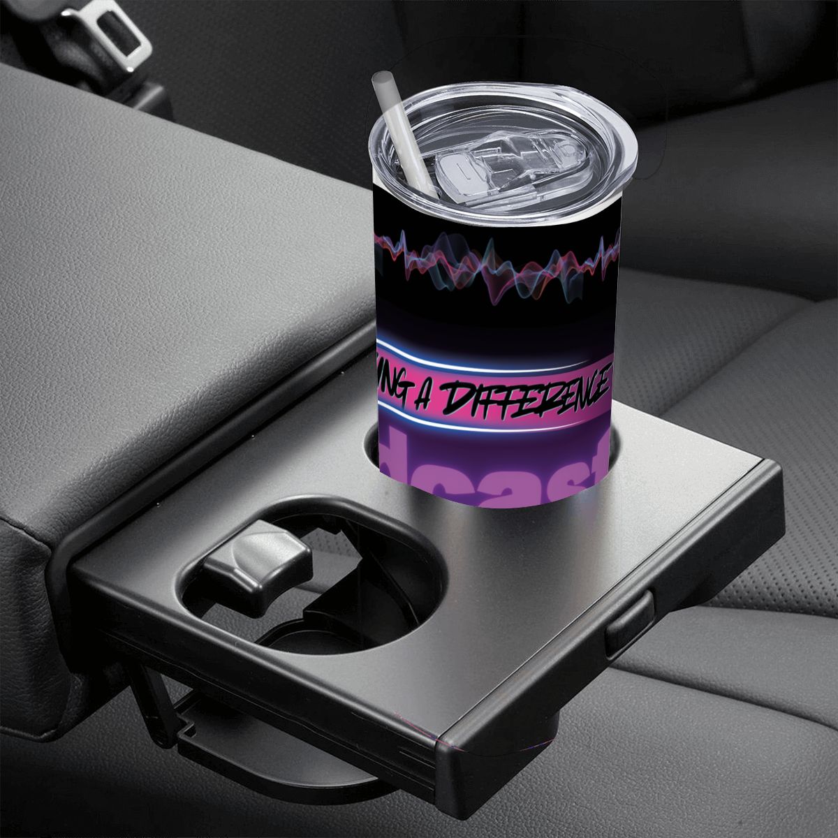 20oz Straight Stainless Steel Tumbler with Straw（Made in USA)