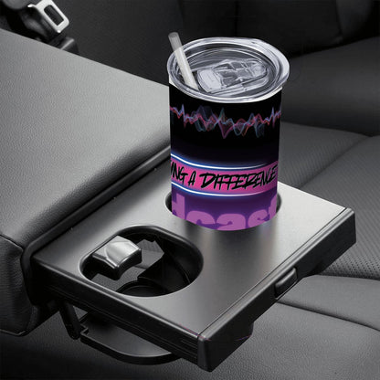 20oz Straight Stainless Steel Tumbler with Straw（Made in USA)