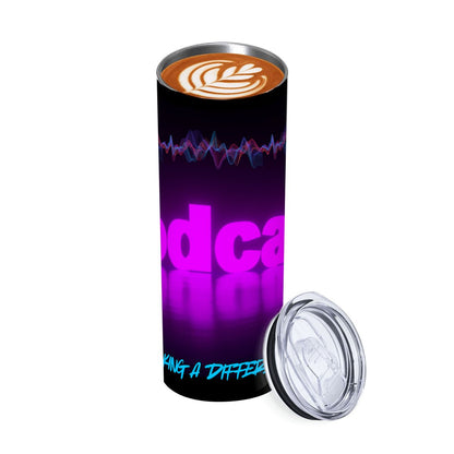 Stay Hydrated In STYLE: 20oz Straight Stainless Steel Tumbler with Straw