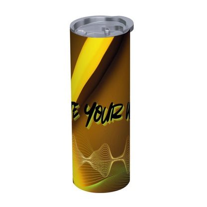 20oz Straight Stainless Steel Tumbler with Straw