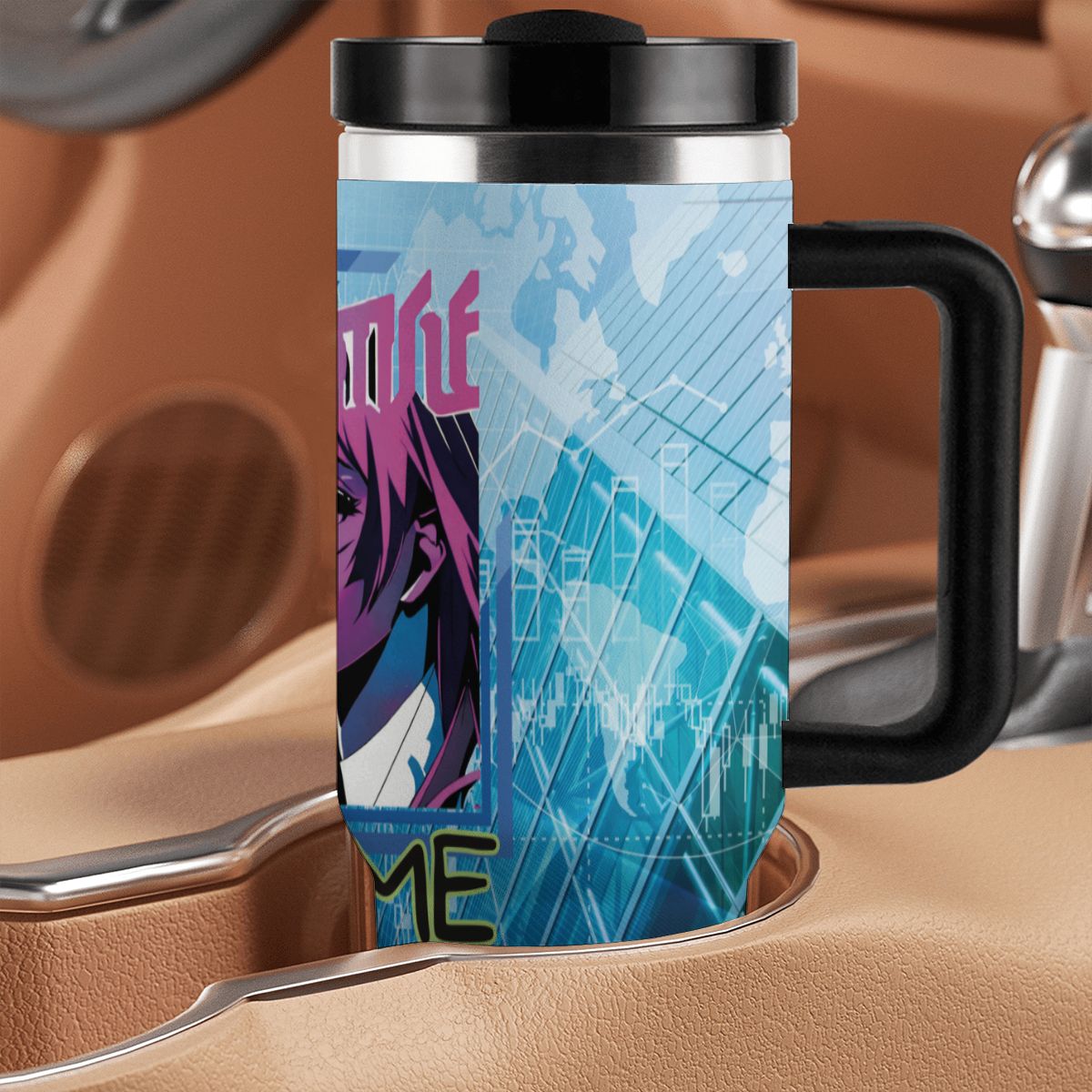 40oz Tumbler with Handle and Straw (Made in USA)
