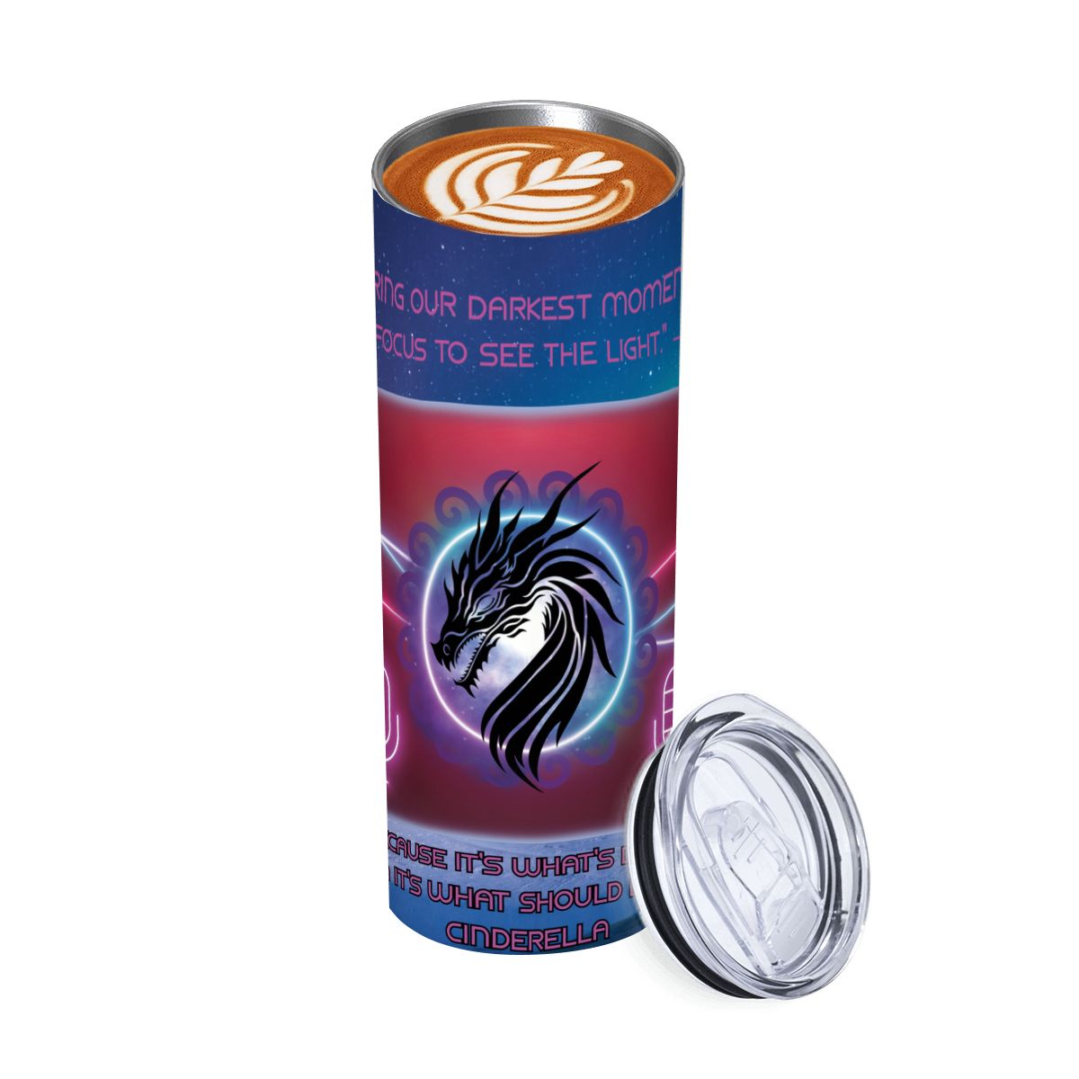 20oz Straight Stainless Steel Tumbler with Straw（Made in USA)