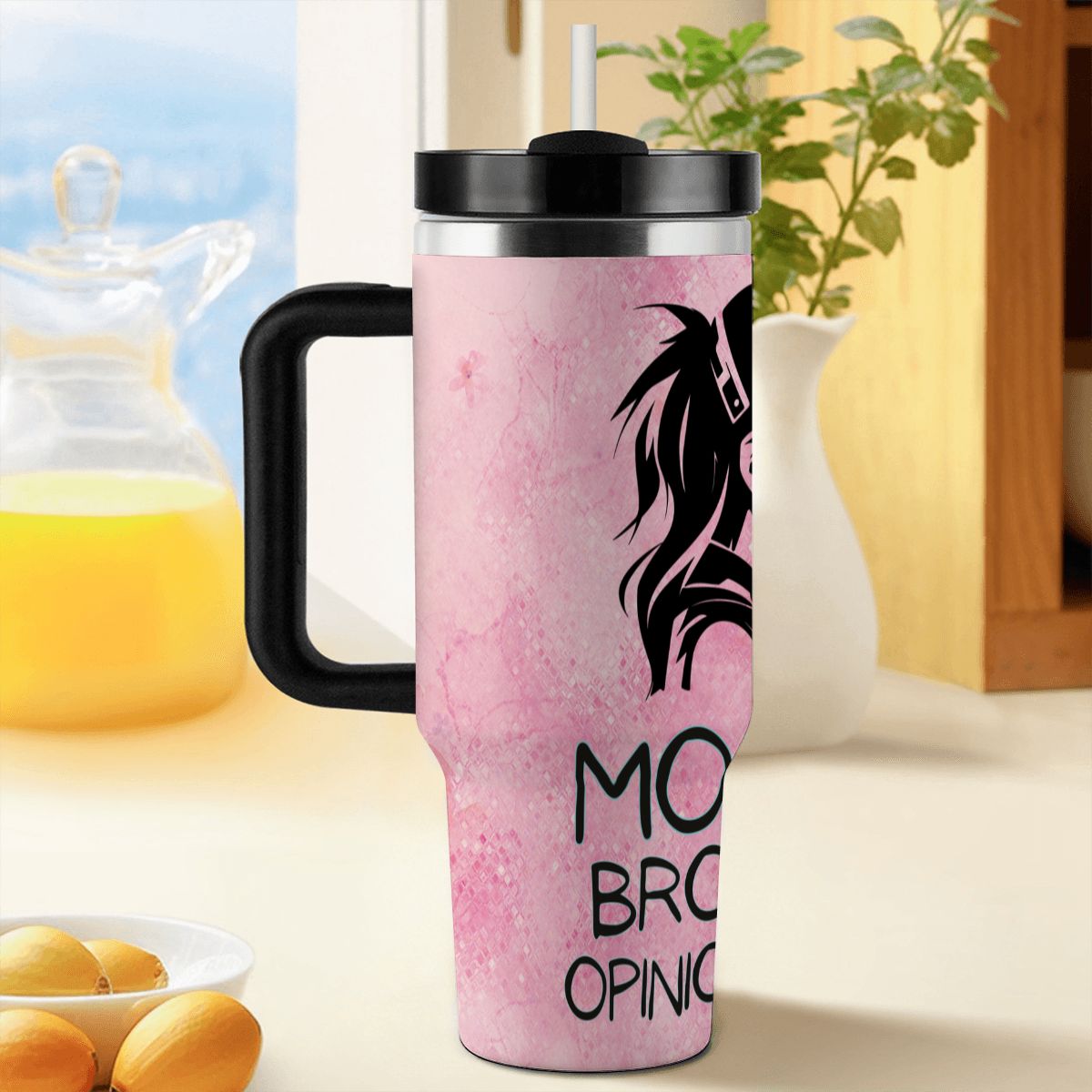 40oz Tumbler with Handle and Straw (Made in USA)