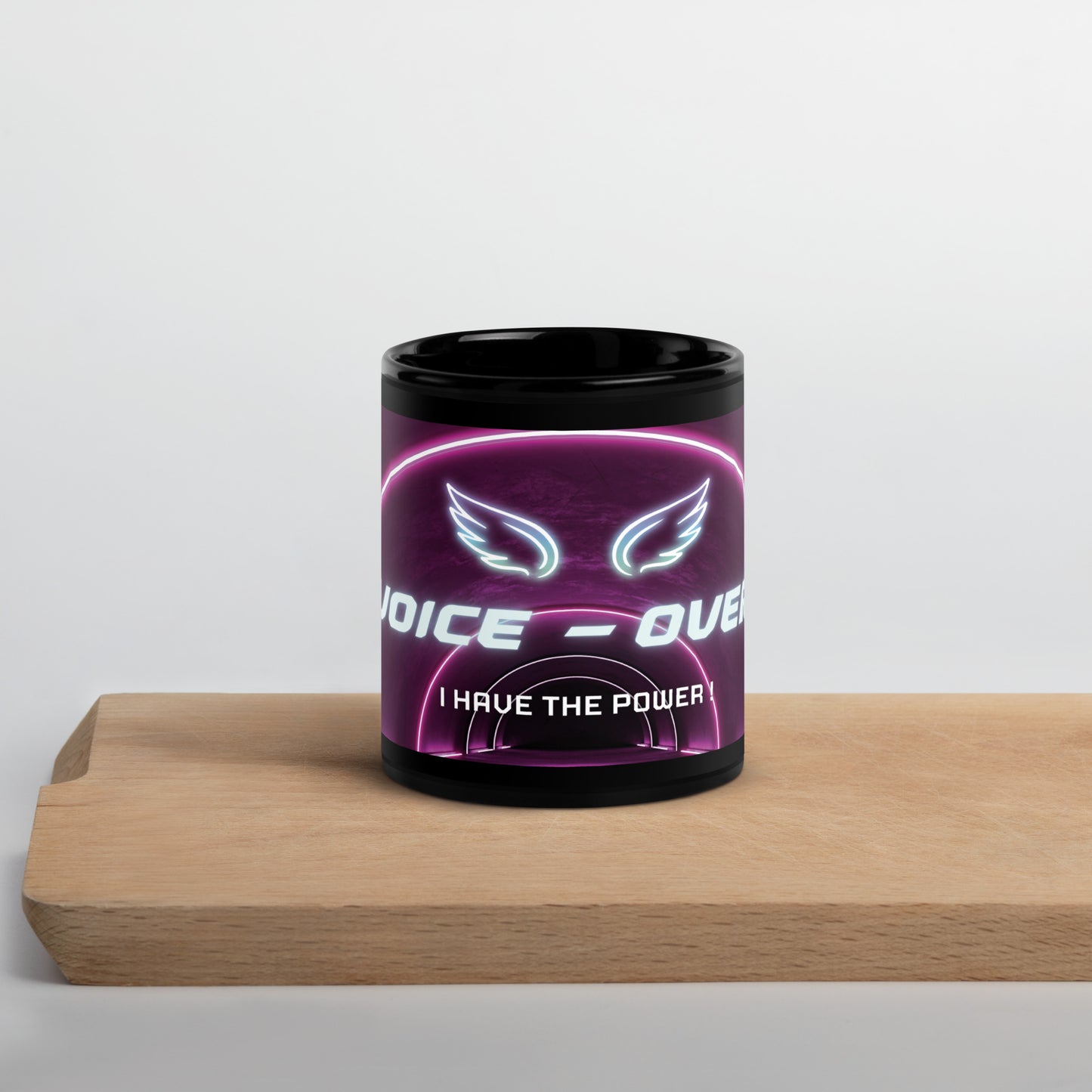 Voice Over I Have The Power Classic Black Glossy Mug