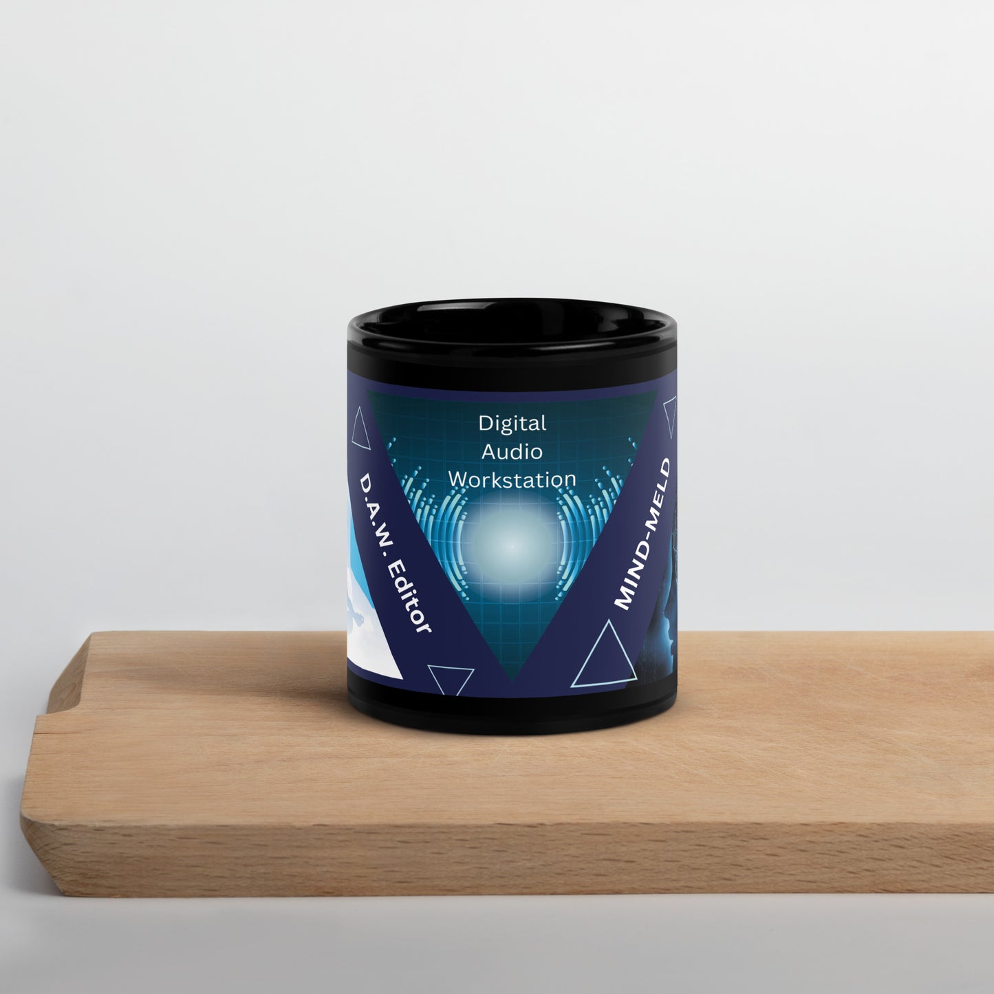 D.A.W. Audio Editor Classic Black Glossy Mug: MIND MELD