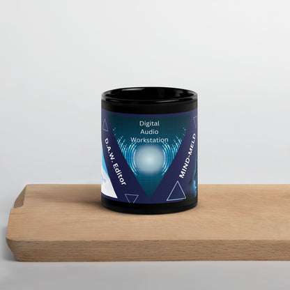 D.A.W. Audio Editor Classic Black Glossy Mug: MIND MELD