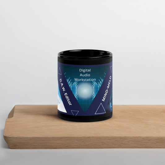 D.A.W. Audio Editor Classic Black Glossy Mug: MIND MELD