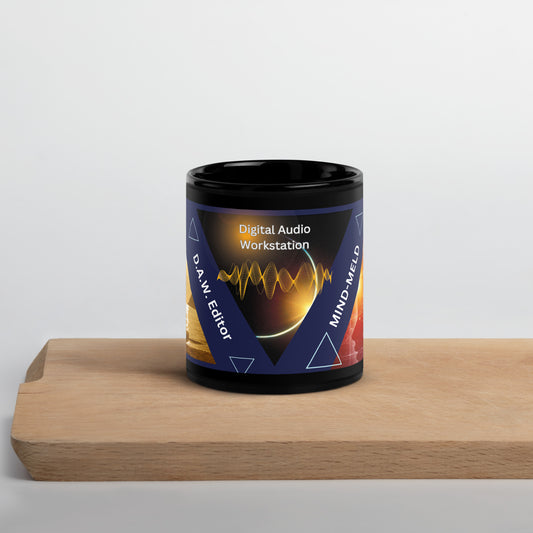 D.A.W. Audio Editor Classic Black Glossy Mug: MIND MELD