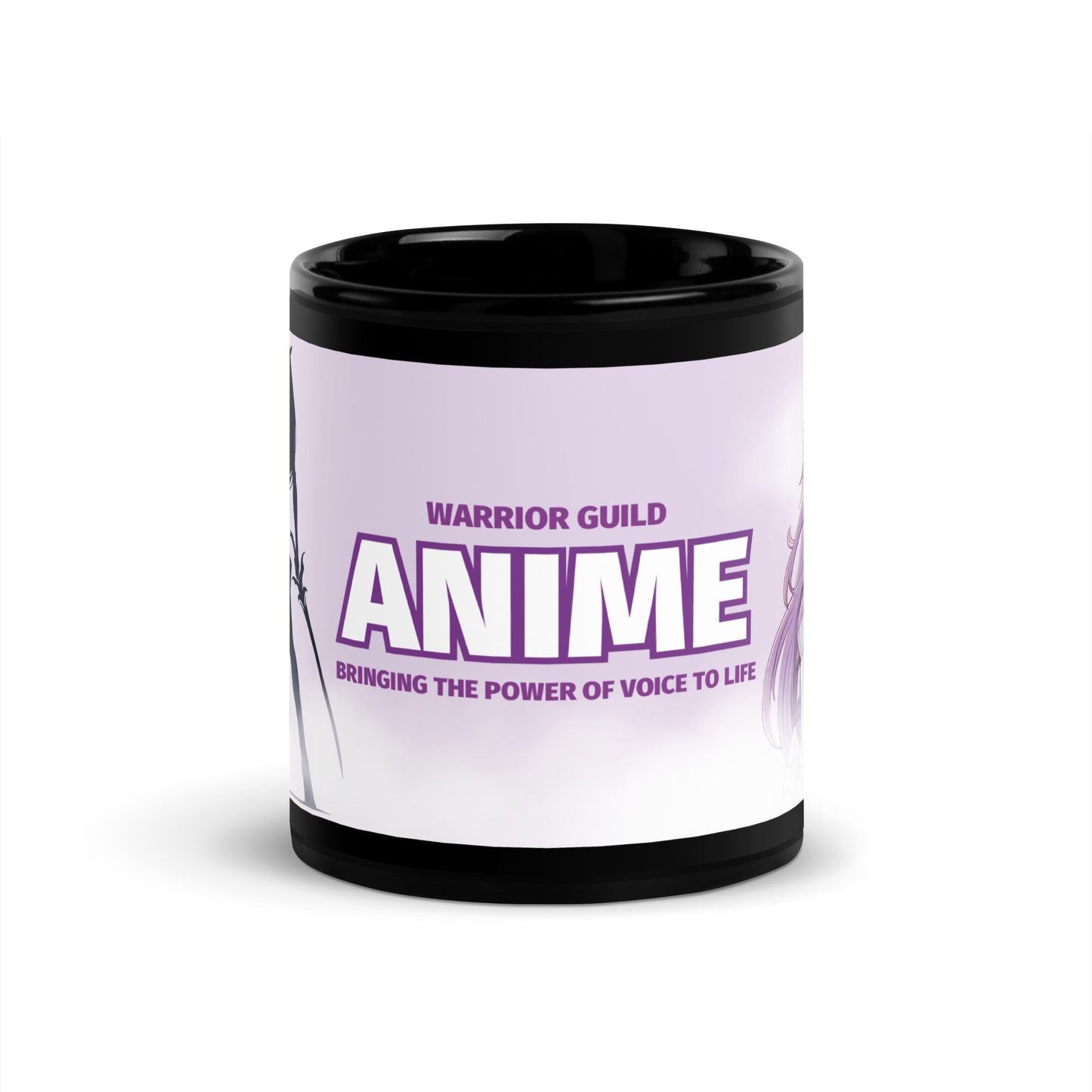 Anime Warrior Guild: Black Glossy Mug