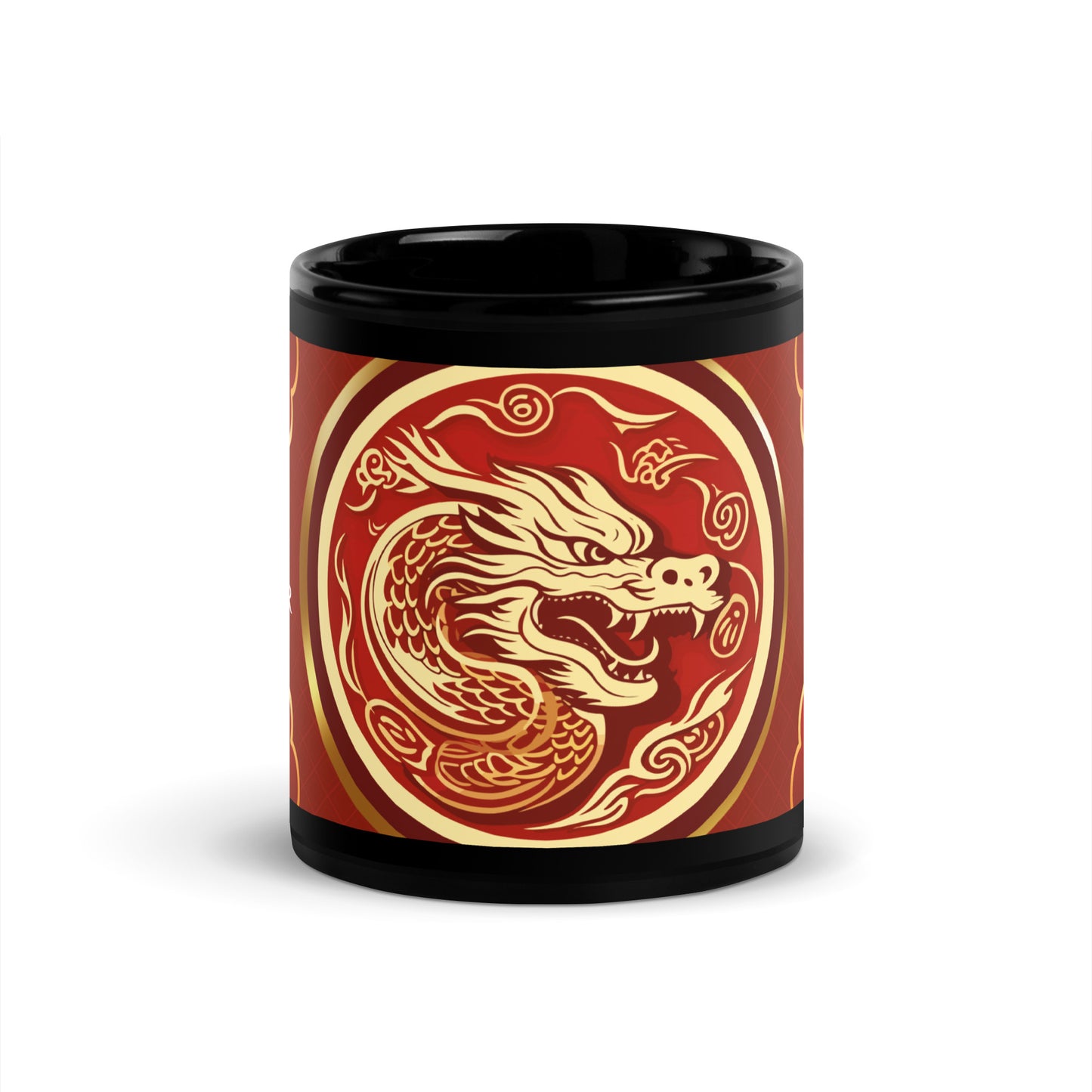 Year of the Dragon 2024: Classic Black Glossy Mug