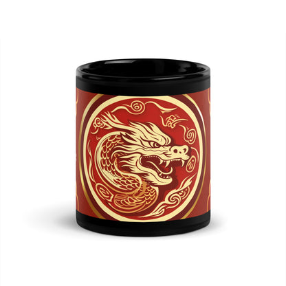 Year of the Dragon 2024: Classic Black Glossy Mug