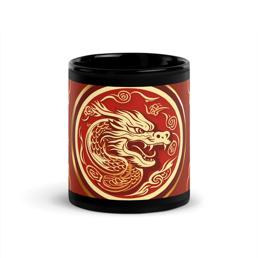 Year of the Dragon 2024: Classic Black Glossy Mug