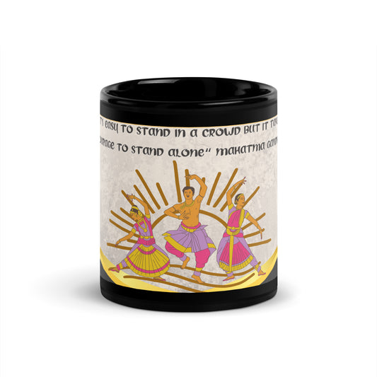 India Bollywood Classic Black Glossy Mug