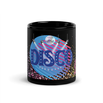 Disco Lights: Classic Black Glossy Mug